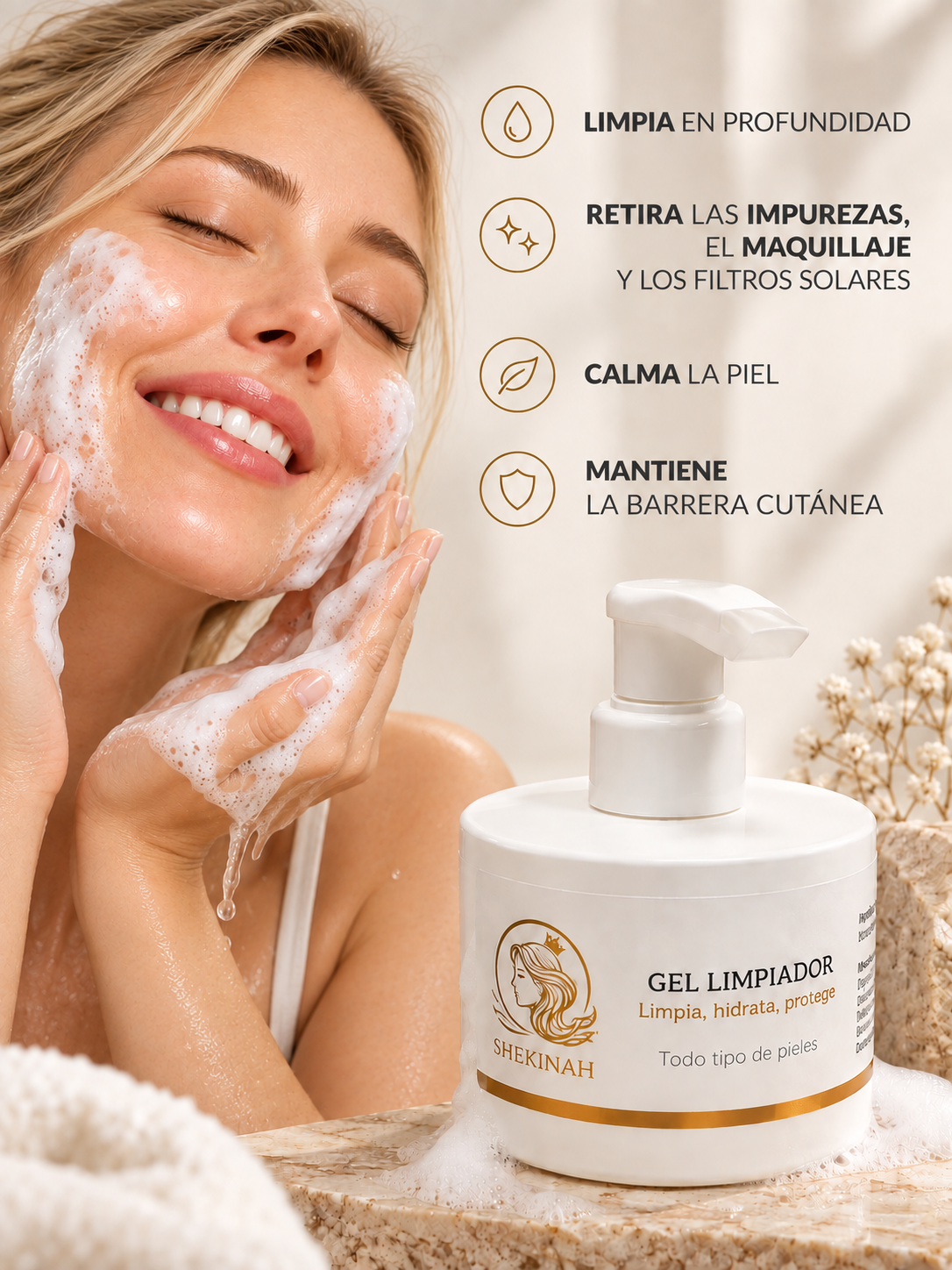 SHEKINAH · Gel Limpiador Facial